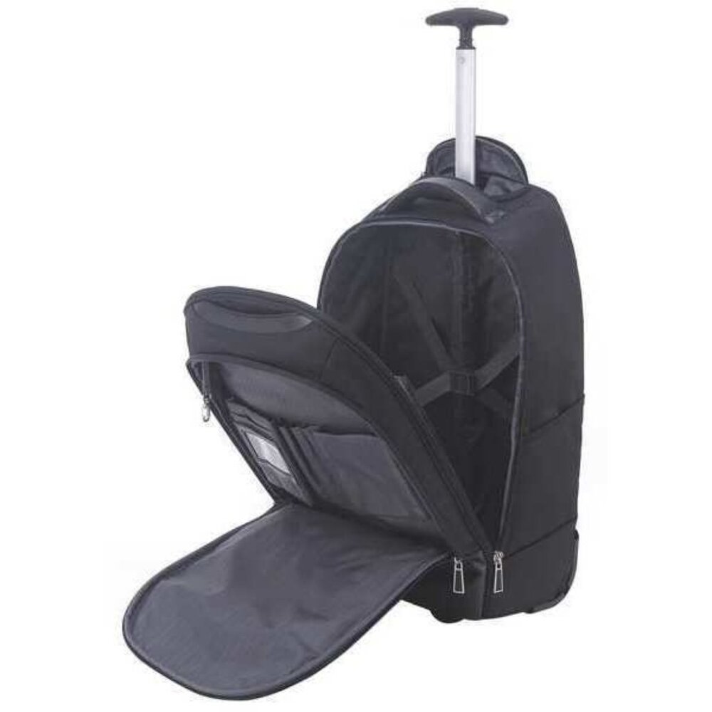 Eco Style Tech Exec Rolling Backpack – Black NWT - image 3